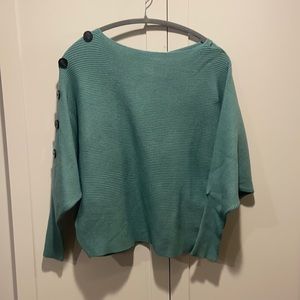 NWT Faith & Zoe dolman sweater with buttons